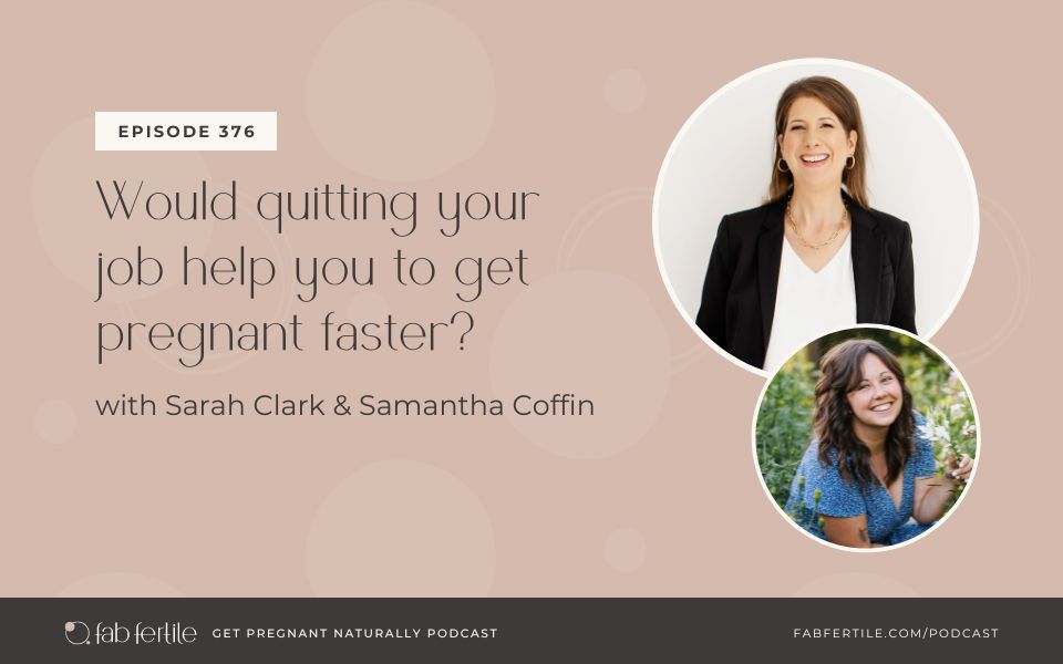 Would quitting your job help you to get pregnant faster?