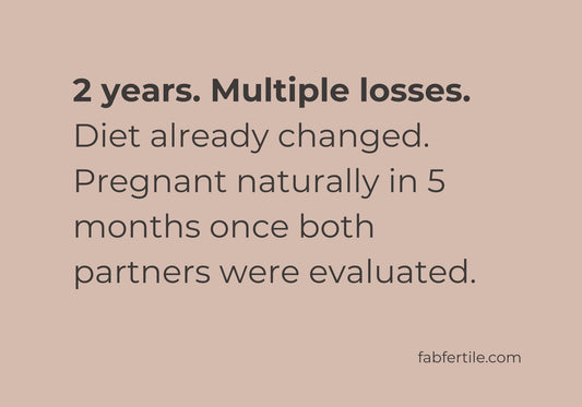 Fab Fertile success story: pregnant naturally after two years and multiple miscarriages