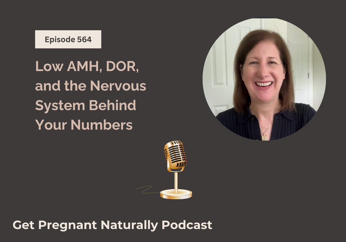 Sarah Clark recording fertility podcast low amh, dor and the nervous system