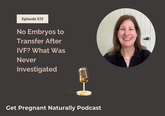 Sarah Clark recording fertility podcast no embryos to transfer after IVF